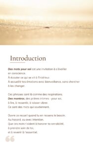 Page d'introduction ebook des mots pour honorer sa sensibilité