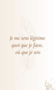 exemple de page de mantra - ebook des mots pour soi